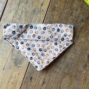 Paw Print Dog Bandana for Collar